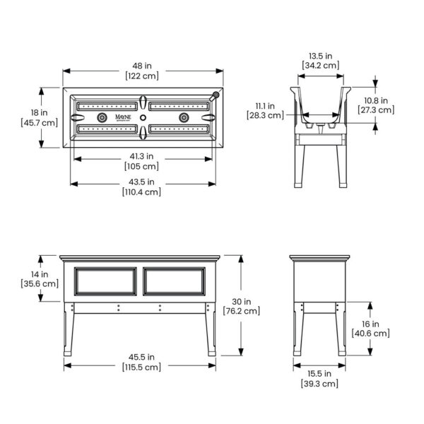 Fairfield 48in Raised Garden Bed - Image 15
